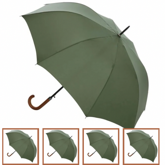 Set of 5 Large Green Escorting Umbrellas - Style No.80