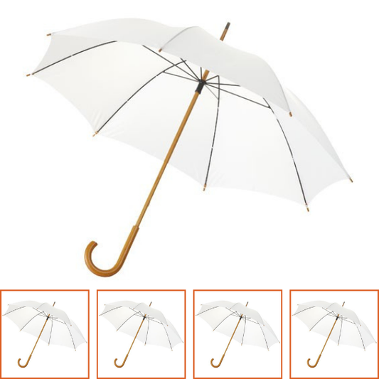 Set of 5 White Wedding Umbrellas - Style Set No.23